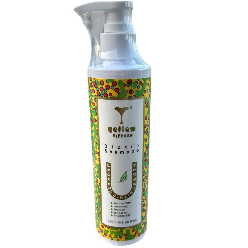 Yellow Fifteen SHAMPOO for Hair Growth. Peppermint, Rosemary, Tea Tree NEW PC